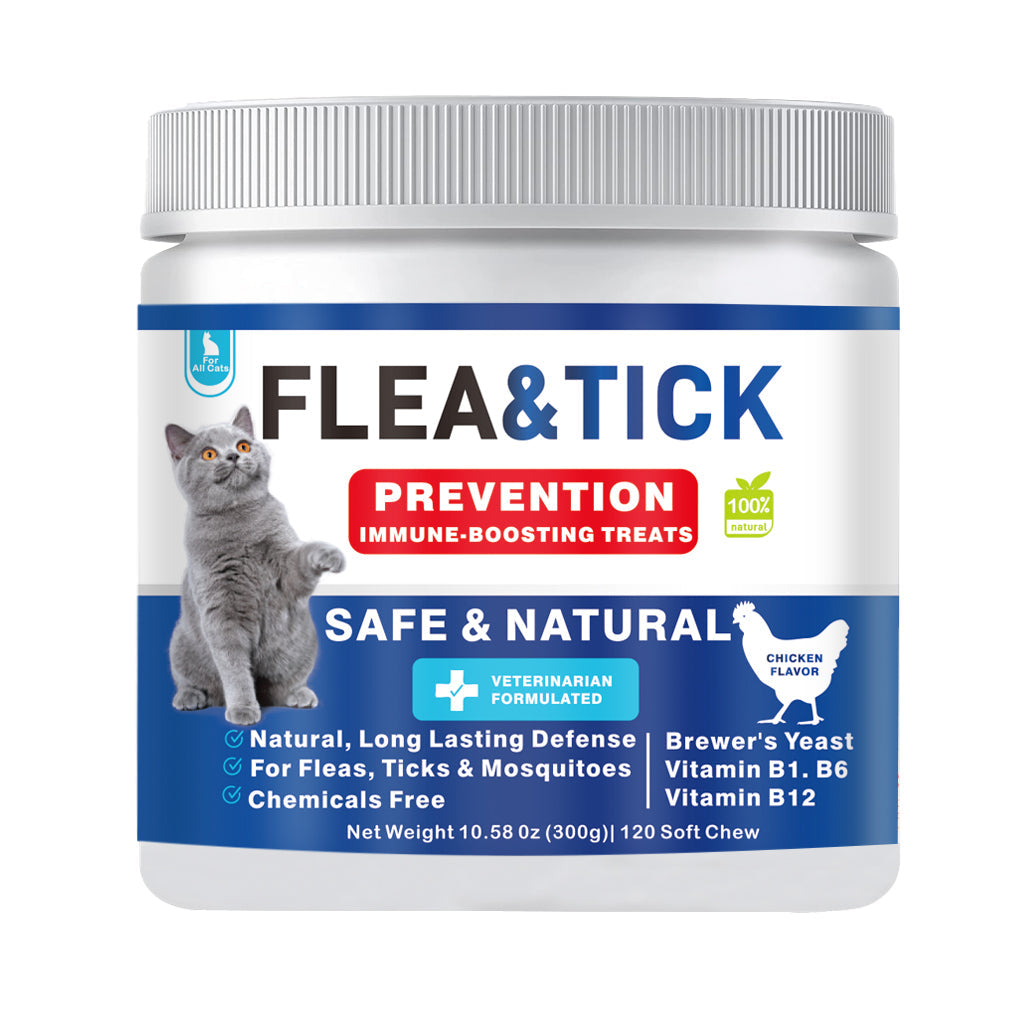 Flea & Tick Prevention Immune-Boosting Treats for Cats 300g
