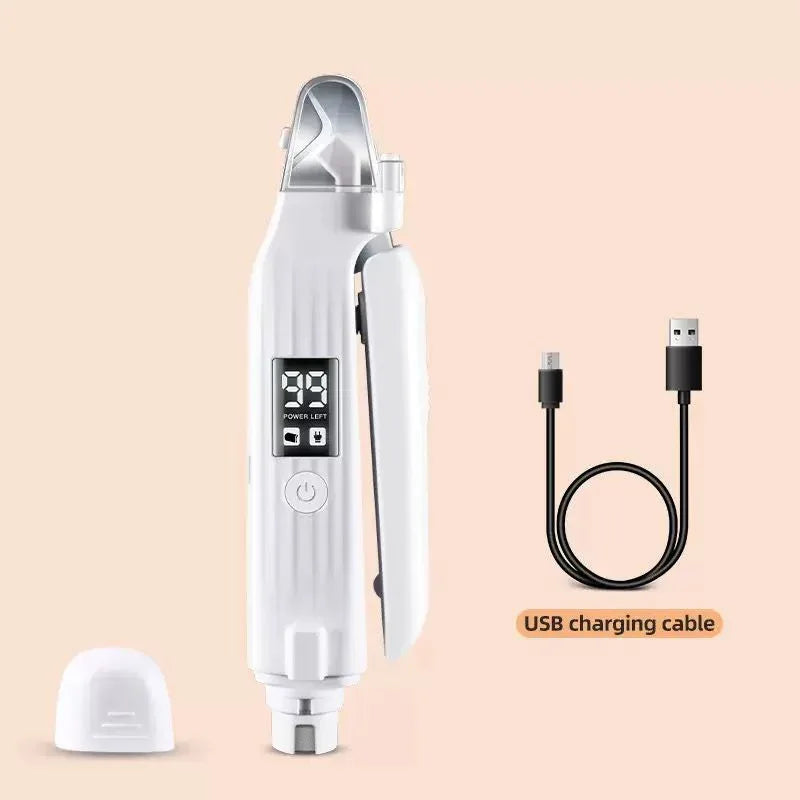 莎麗寵物夢之家-跨境出口寵物2合1指甲鉗電動磨甲器 (LED照明USB充電) - Sally Pet Dream House