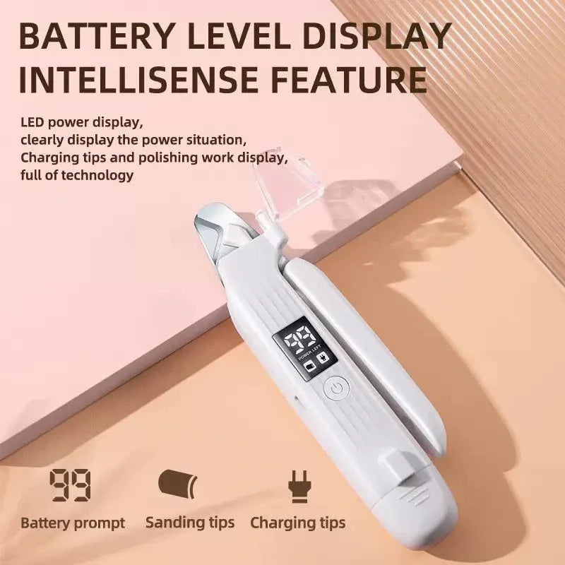 莎麗寵物夢之家-跨境出口寵物2合1指甲鉗電動磨甲器 (LED照明USB充電) - Sally Pet Dream House