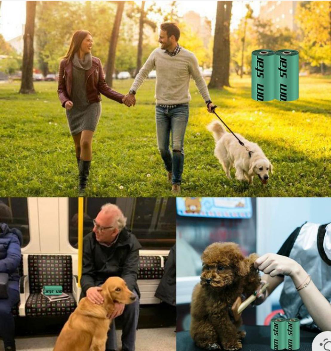 PetSally -環保寵物拾便袋 - 100%可降解玉米澱粉材質 (120個/盒)