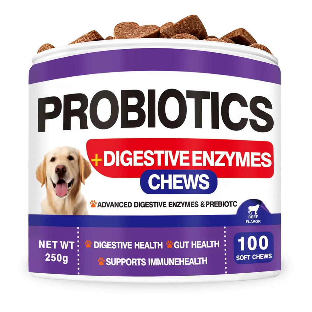 犬用益生菌+消化酵素咀嚼片 | Probiotics + Digestive Enzymes Chews (100粒)